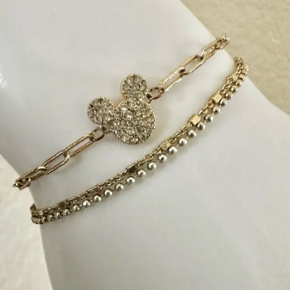 Disney LA CN chain  Mickey adjustable bracelet